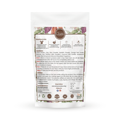 Chocolate Body Wax Powder - Instant Waxing