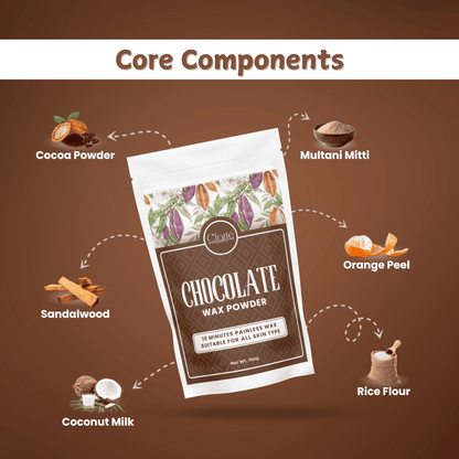 Chocolate Body Wax Powder - Instant Waxing