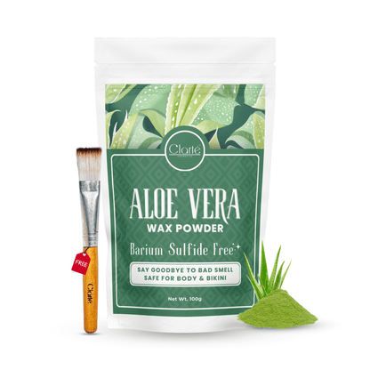Clarté Aloe Vera Wax Powder For Women | Hair Removal Powder For Painless Hair Removal - 100gm