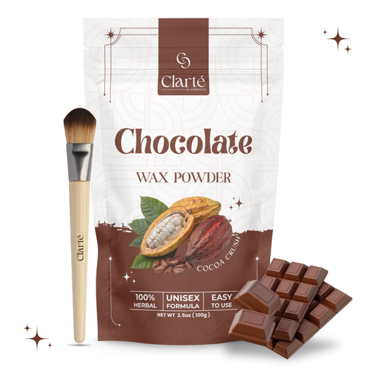 Clarte Chocolate Wax Powder For Instant Hair Removal - 100g