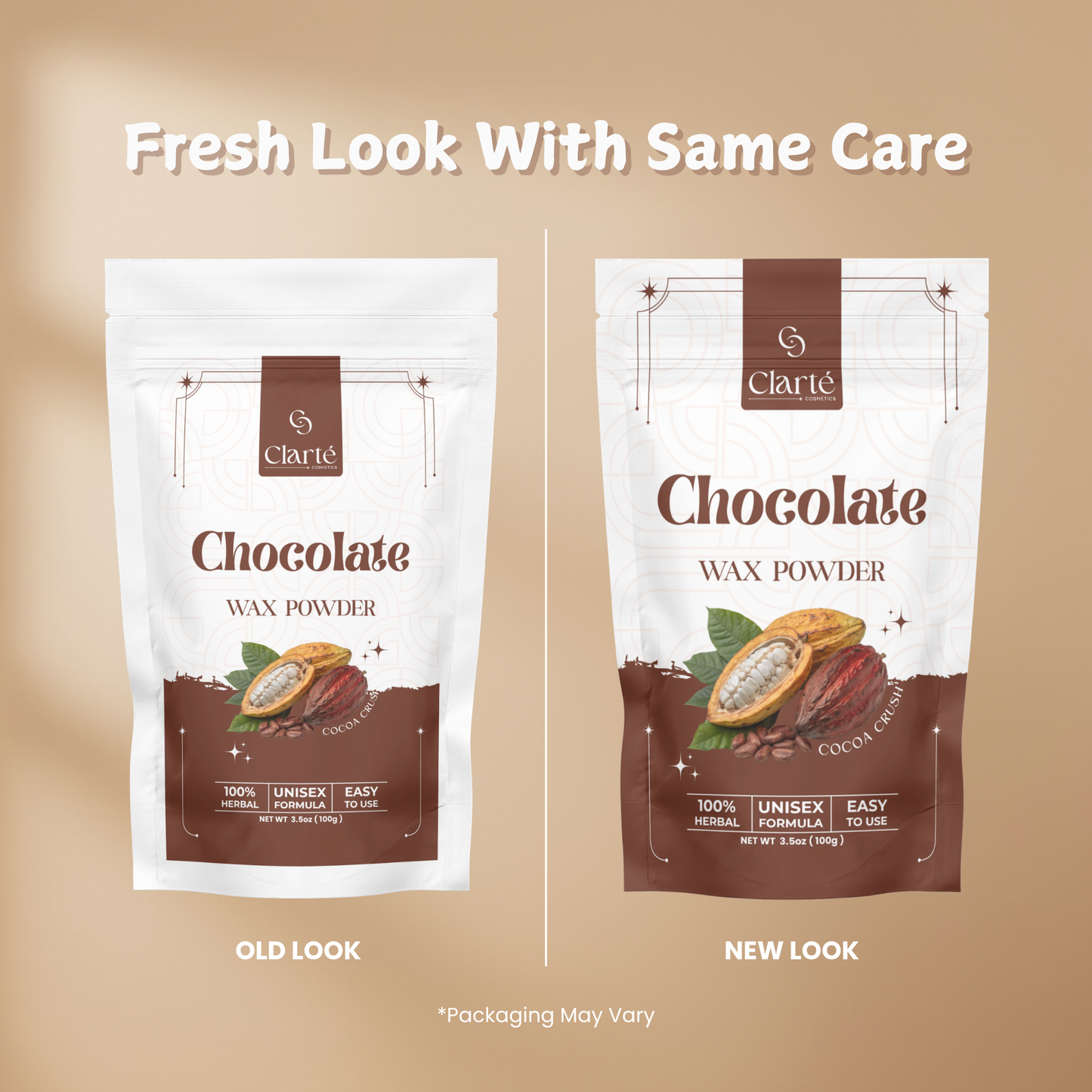 Clarte Chocolate Wax Powder For Instant Hair Removal - 100g
