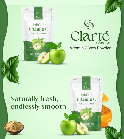 Clarte Green Apple Vitamin C Wax Powder - India's 1st - 100g