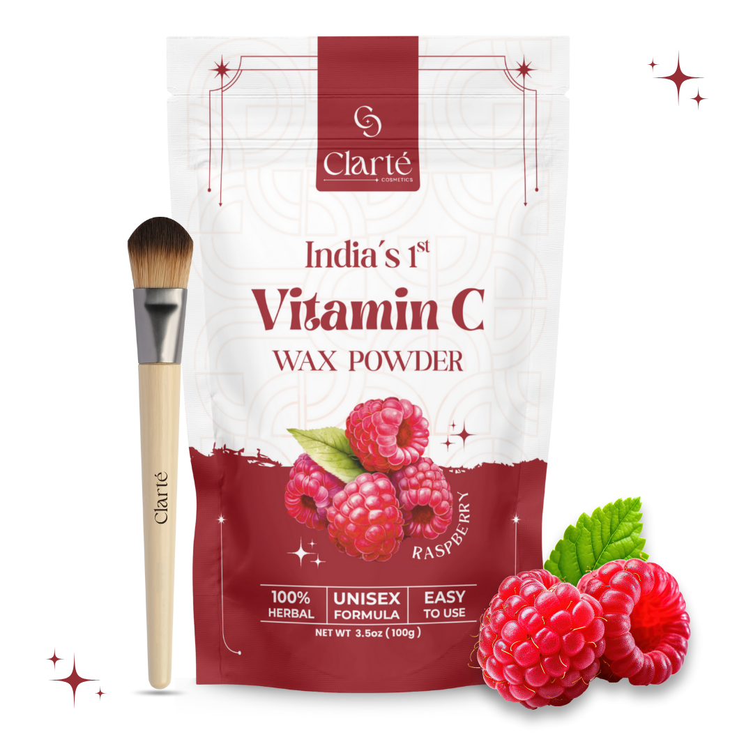 Clarte Raspberry Vitamin C Wax Powder - India's 1st - 100g