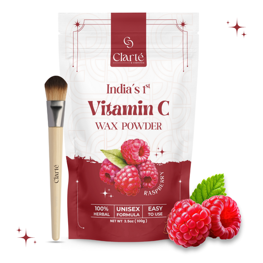 Clarte Raspberry Vitamin C Wax Powder - India's 1st - 100g