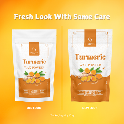 Clarte Turmeric Wax Powder For Women - 100g