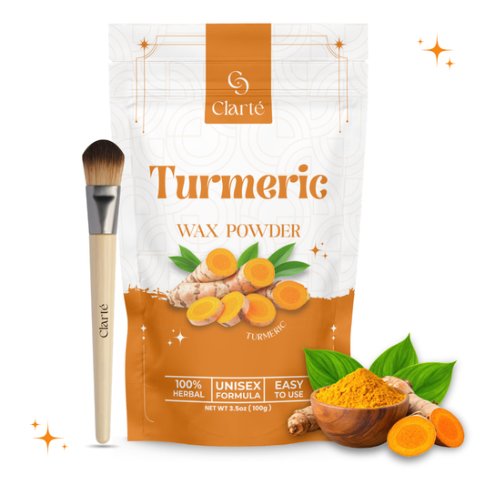 Clarte Turmeric Wax Powder For Women - 100g