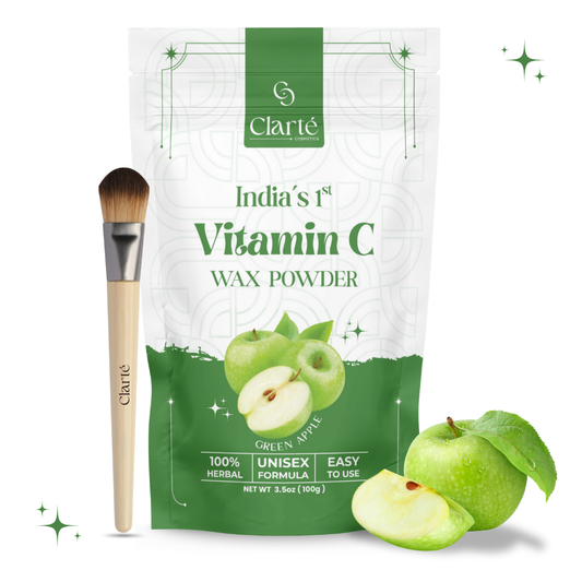 Clarte Green Apple Vitamin C Wax Powder - India's 1st - 100g